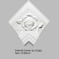 Crown Molding Trim yokhala ndi Rose Design